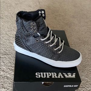 Supra Skytop- Dark Grey Polka Dot- BRAND NEW!!!